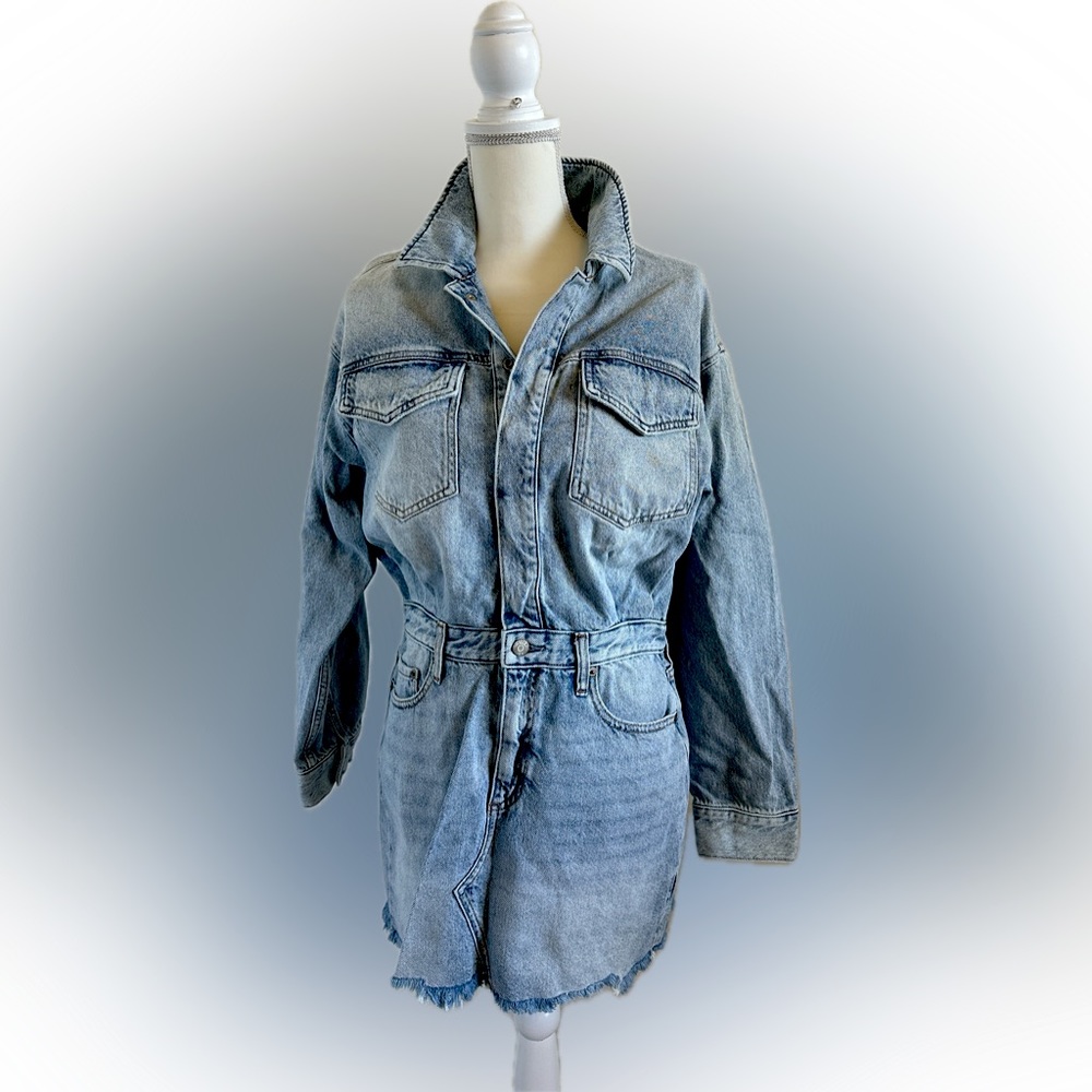 Pistola Nina Long Sleeve Denim Dress